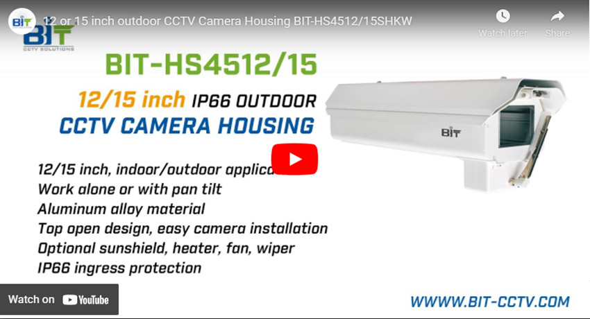 12 oder 15 Inch Outdoor Cctv Kamera Gehäuse Bit-Hs4512/15shkw